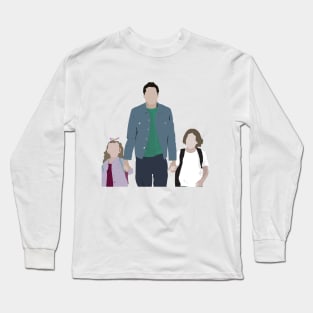 Pete Davidson Walking Kids Long Sleeve T-Shirt